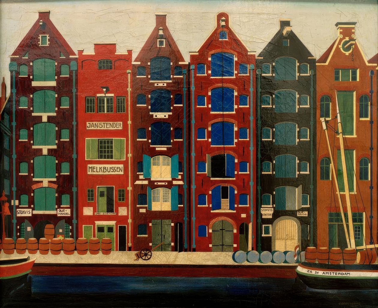 Amsterdam, Brouwersgracht od Carl Grossberg