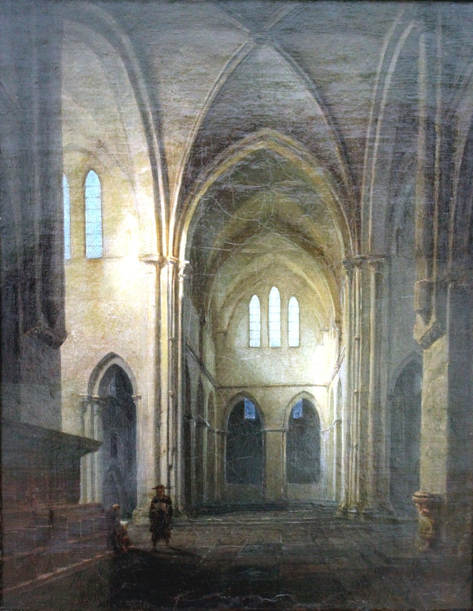 Klášterní kostel Riddagshausen / Interiér gotického kostela od Carl Gustav Carus