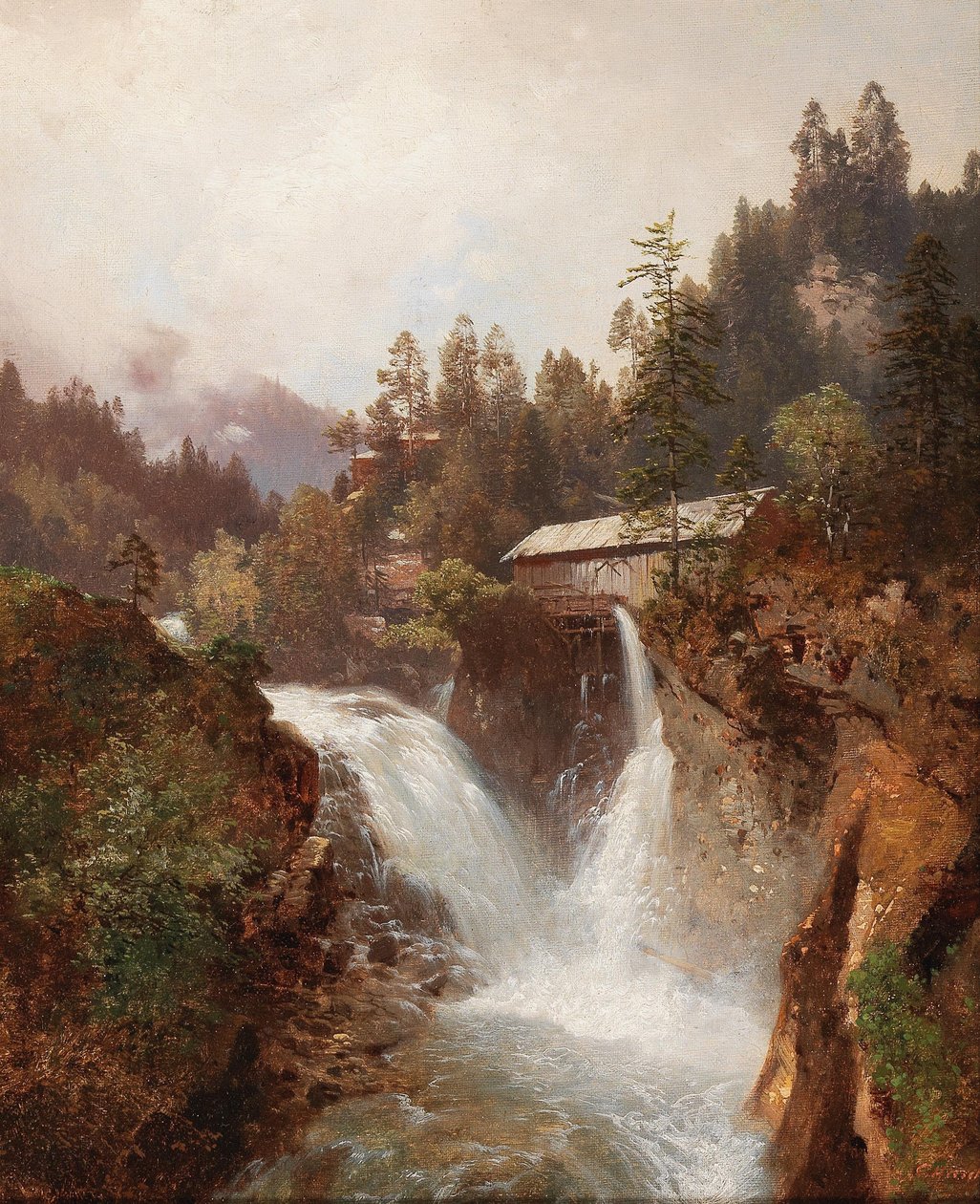 Vodopád od Carl Hasch