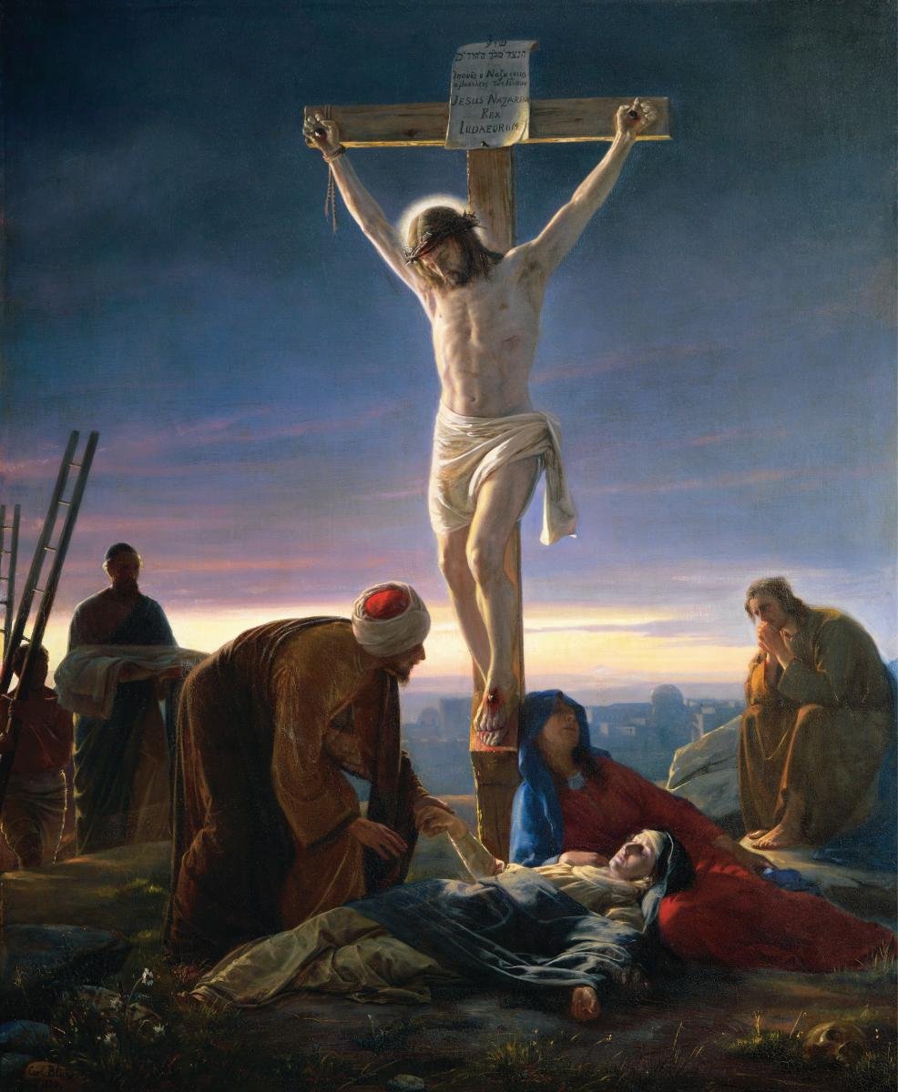 Kristus na kříži od Carl Heinrich Bloch