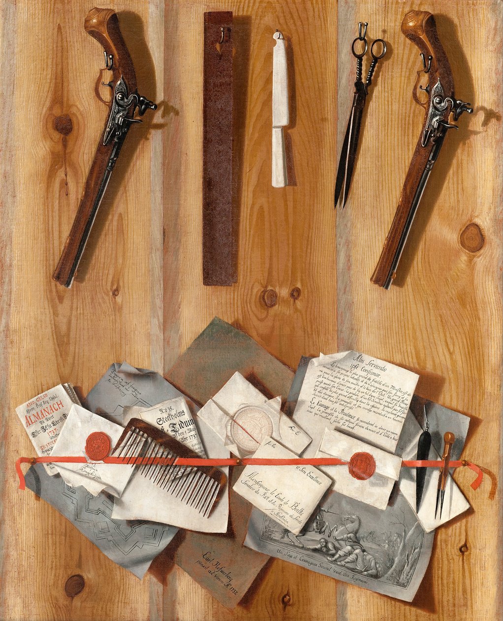 Trompe l´oeil 1737 od Carl Hofverberg