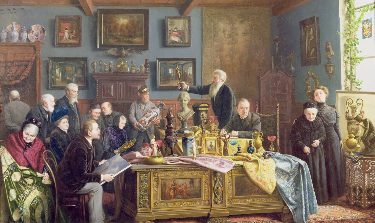 Aukce, 1910 od Carl Johann Spielter