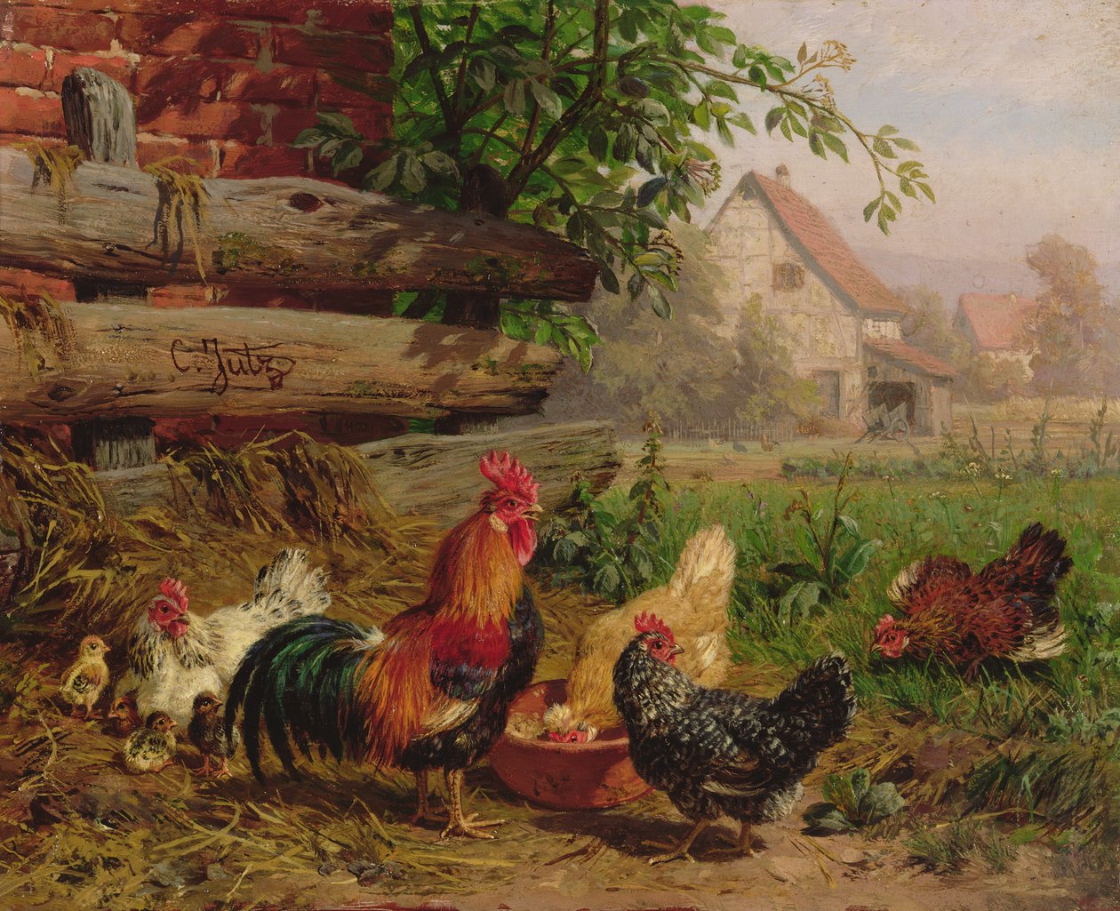 Farmářská kuřata od Carl Jutz