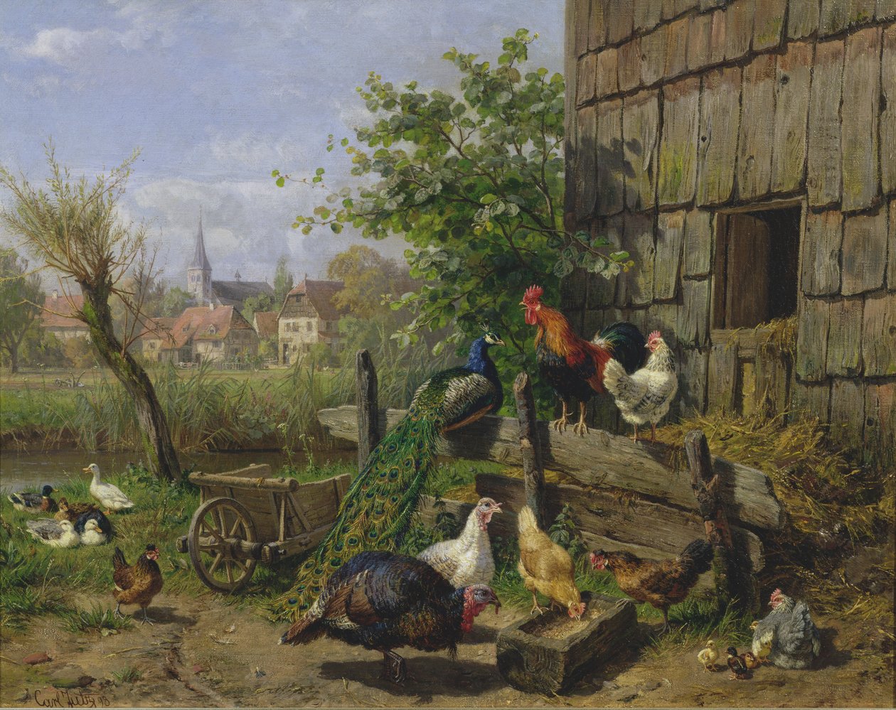 Hospodářský dvůr, 1898 od Carl Jutz