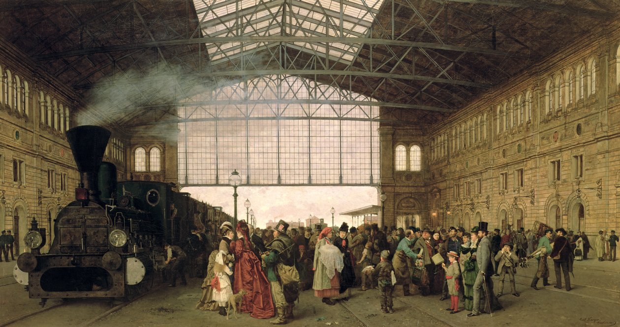 Nordwest Bahnhof, Vídeň, 1875 od Carl Karger