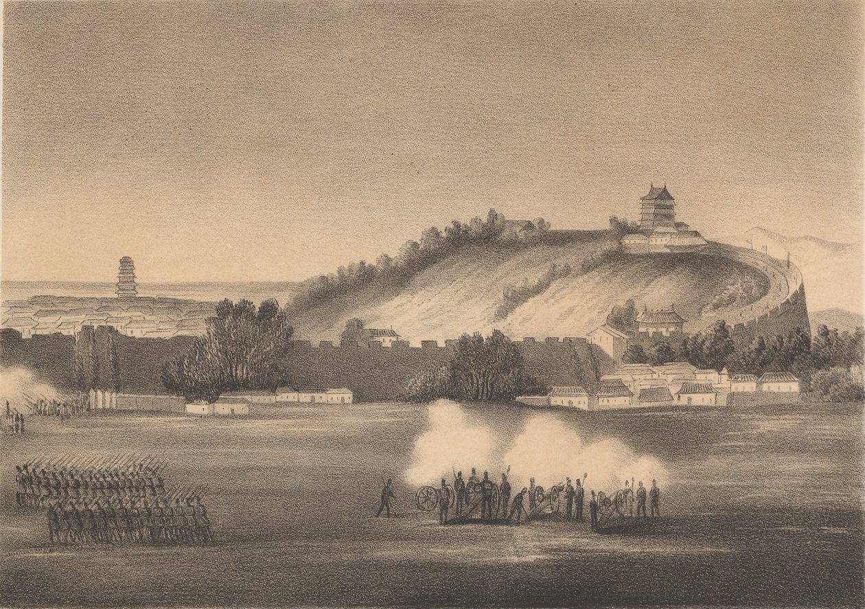 Bombardování Kantonu 1857 od Carl Lancedelli