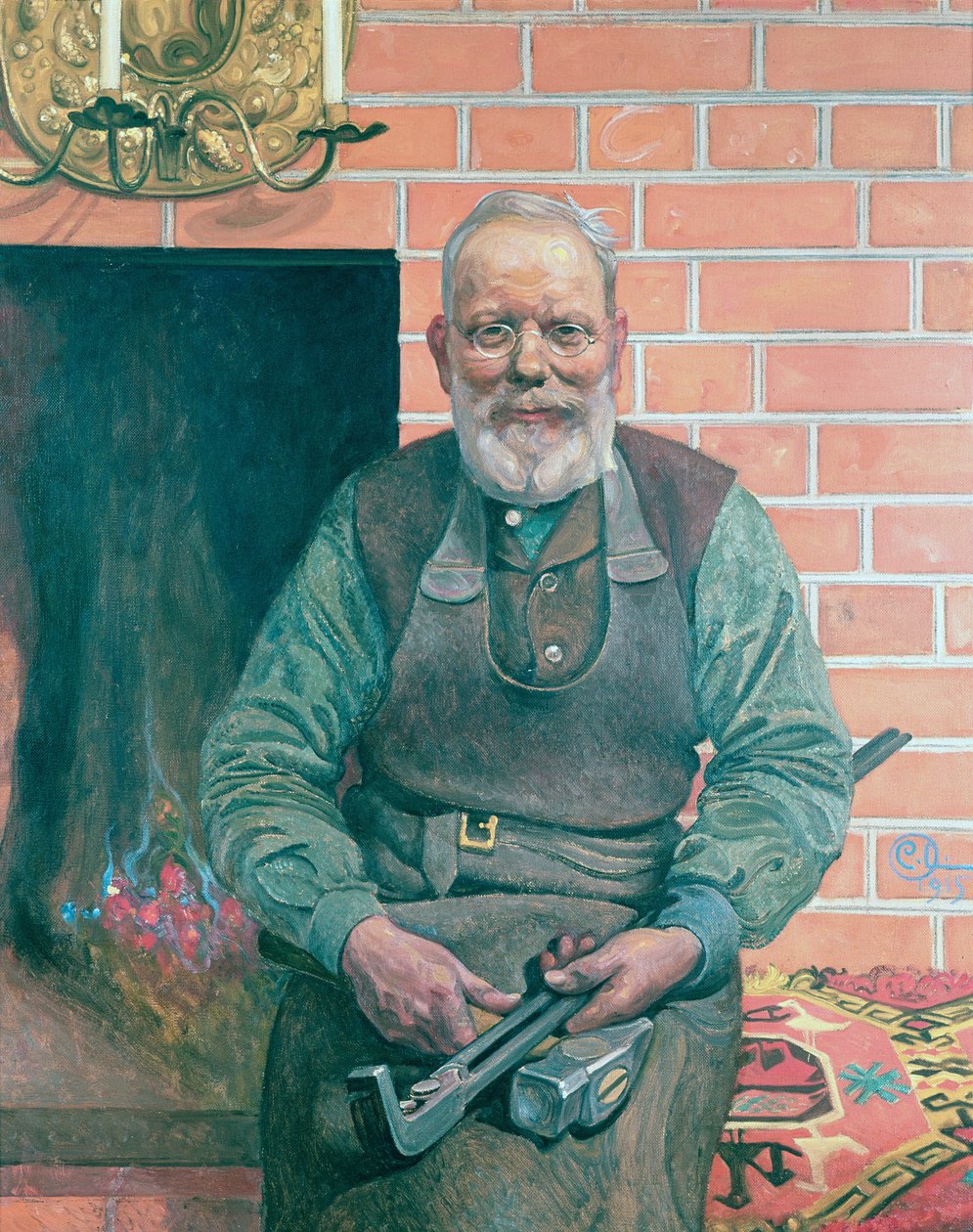 Erik Erikson, Kovář od Carl Larsson