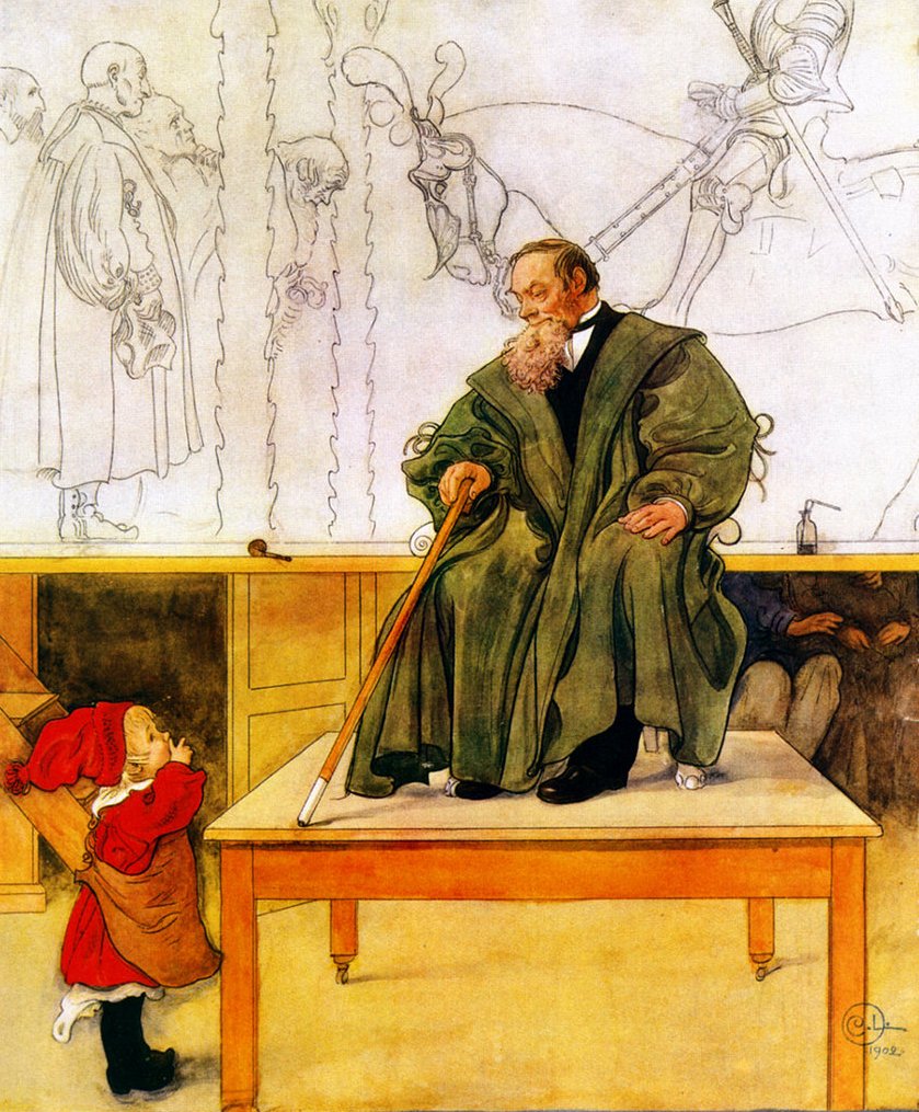 Dědeček a Esbjörn od Carl Larsson