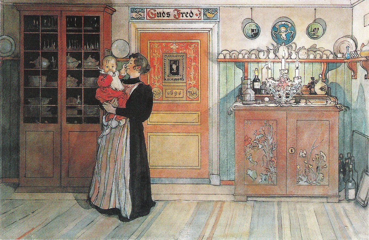 Mezi Vánoci a Novým rokem od Carl Larsson