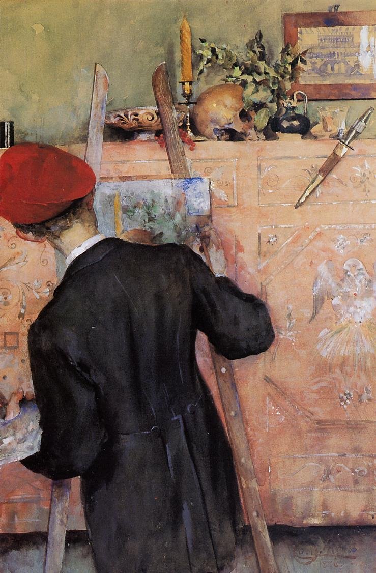 Zátiší malíř od Carl Larsson
