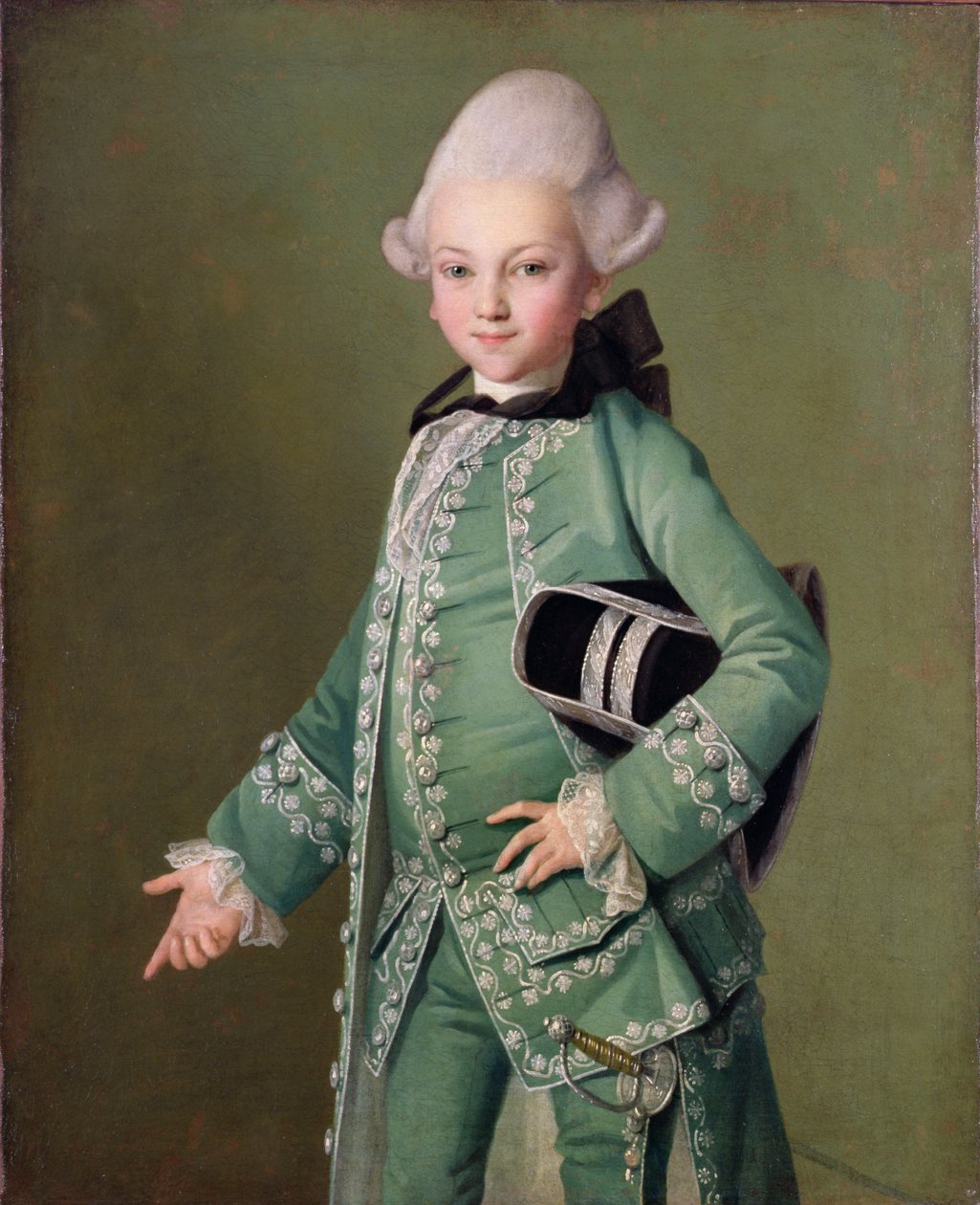 Portrét hraběte Bobrinského (1762-1813) jako dítě, 1769 od Carl Ludwig Christinek
