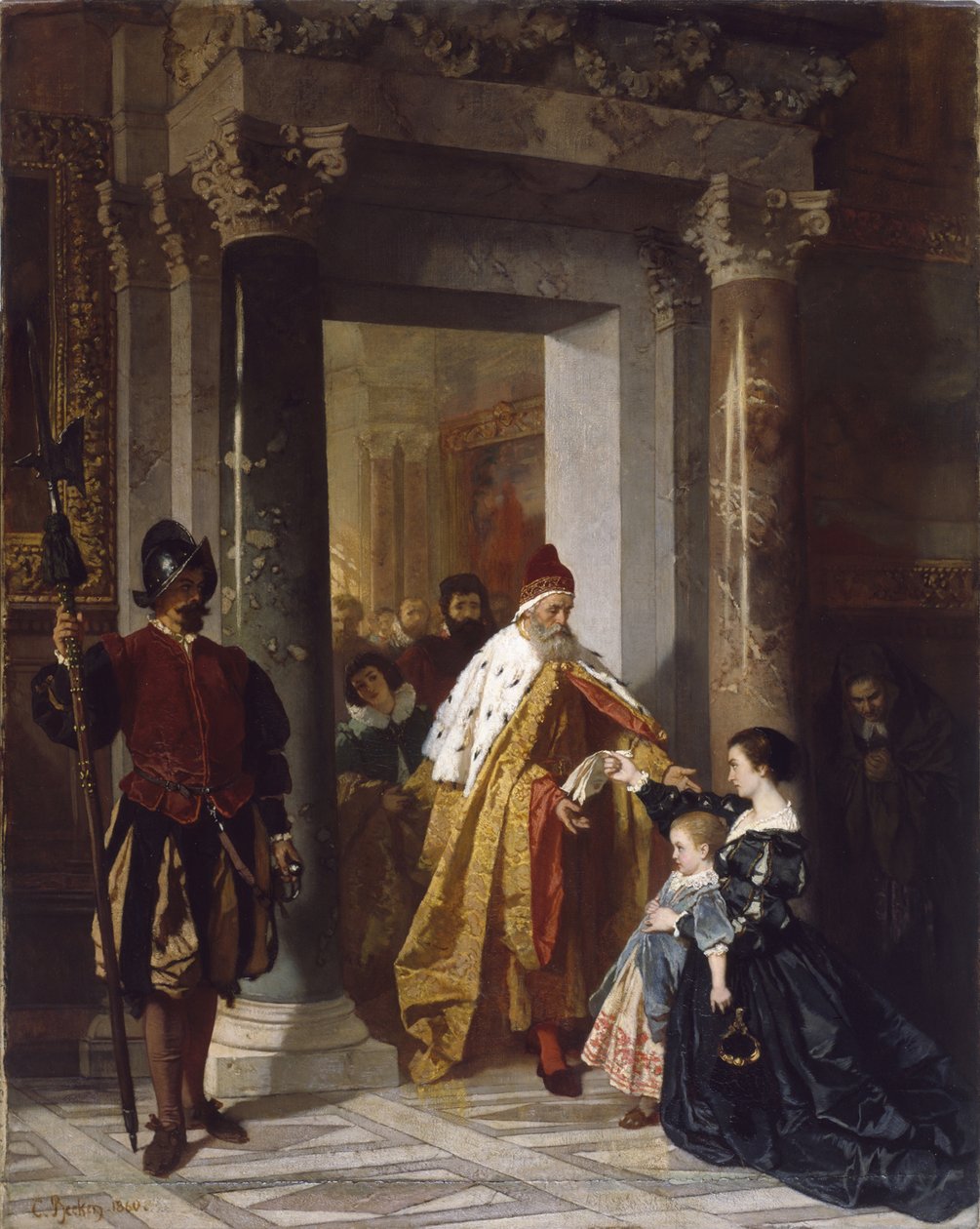 Petice k doge, 1860 od Carl Ludwig Friedrich Becker
