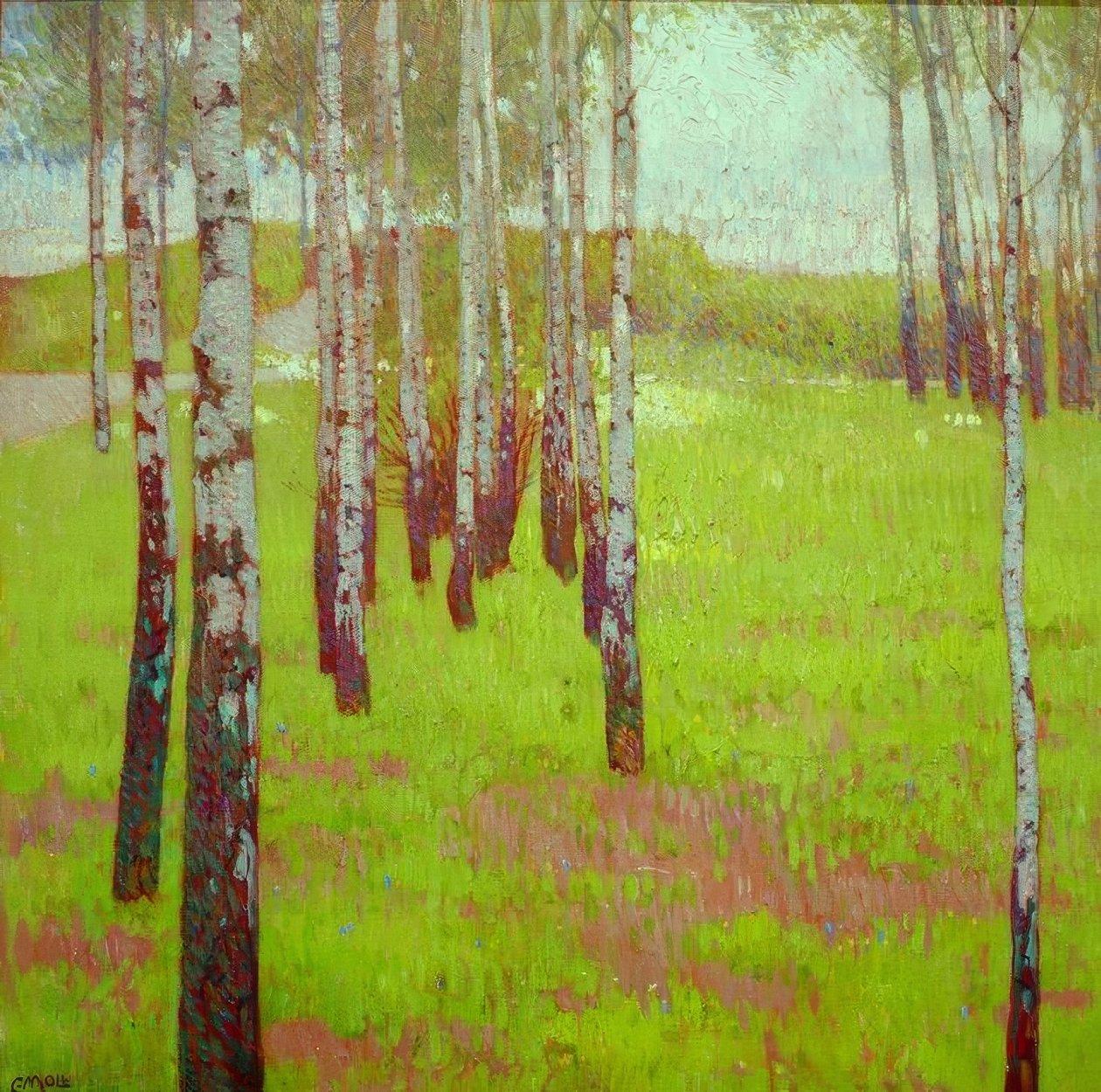 Birkenwald od Carl Moll