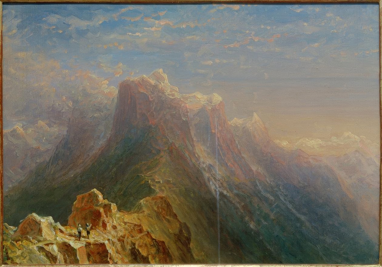 C. Morgenstern, vysokohorská krajina (Gemmipass (?)) od Carl Morgenstern