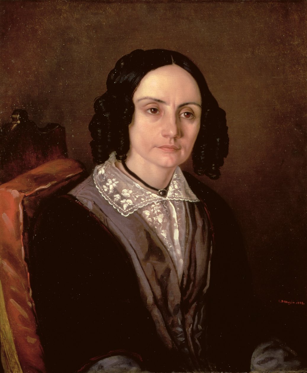Portrét hraběnky Marie Volkonskaja (1805-63) 1848 od Carl Peter Mazer