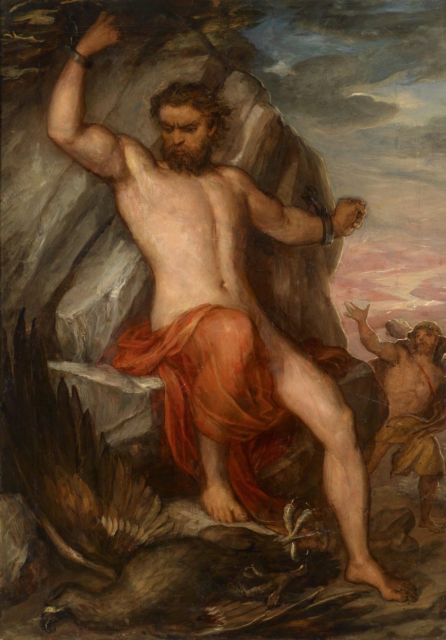 Prometheus kovaný na skále od Carl Rahl