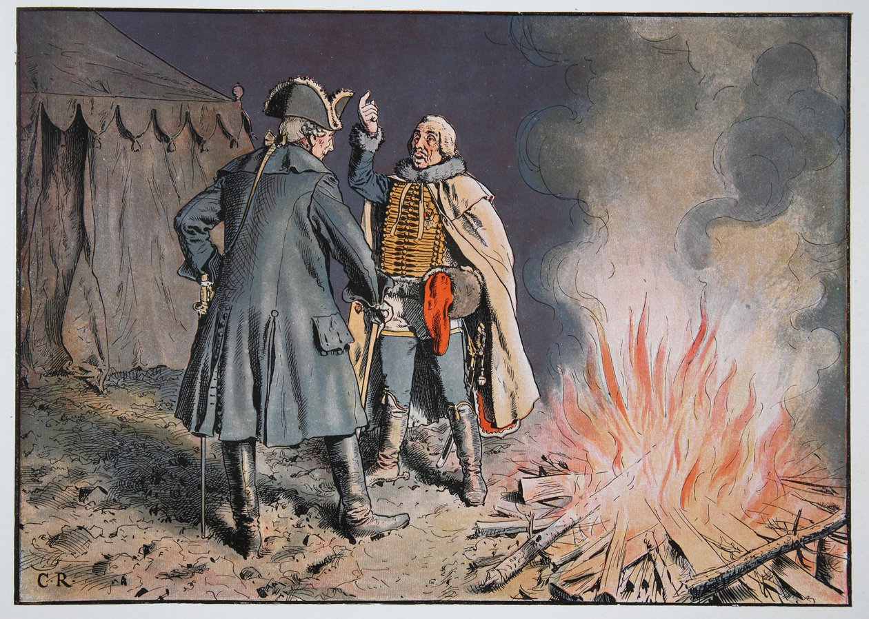 V táboře Bunzelwitz, září 1761 od Carl Röchling