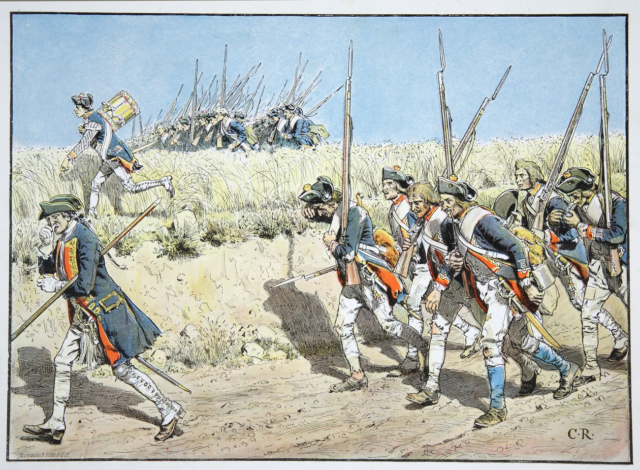 Na Eilmarsche z Kustřiny, srpen 1758 od Carl Röchling