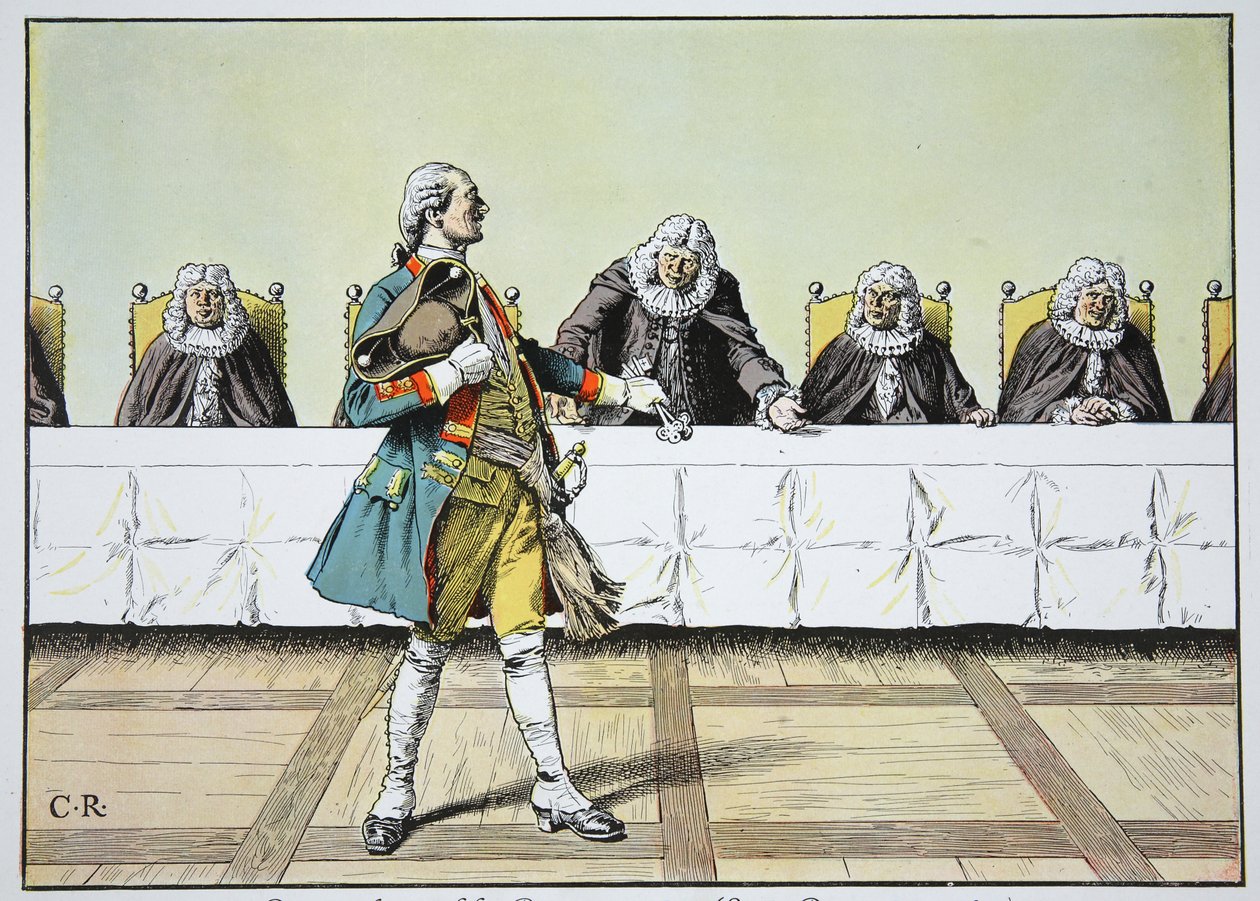 Diplomatický Burgermeister, konec prosince 1740 od Carl Röchling