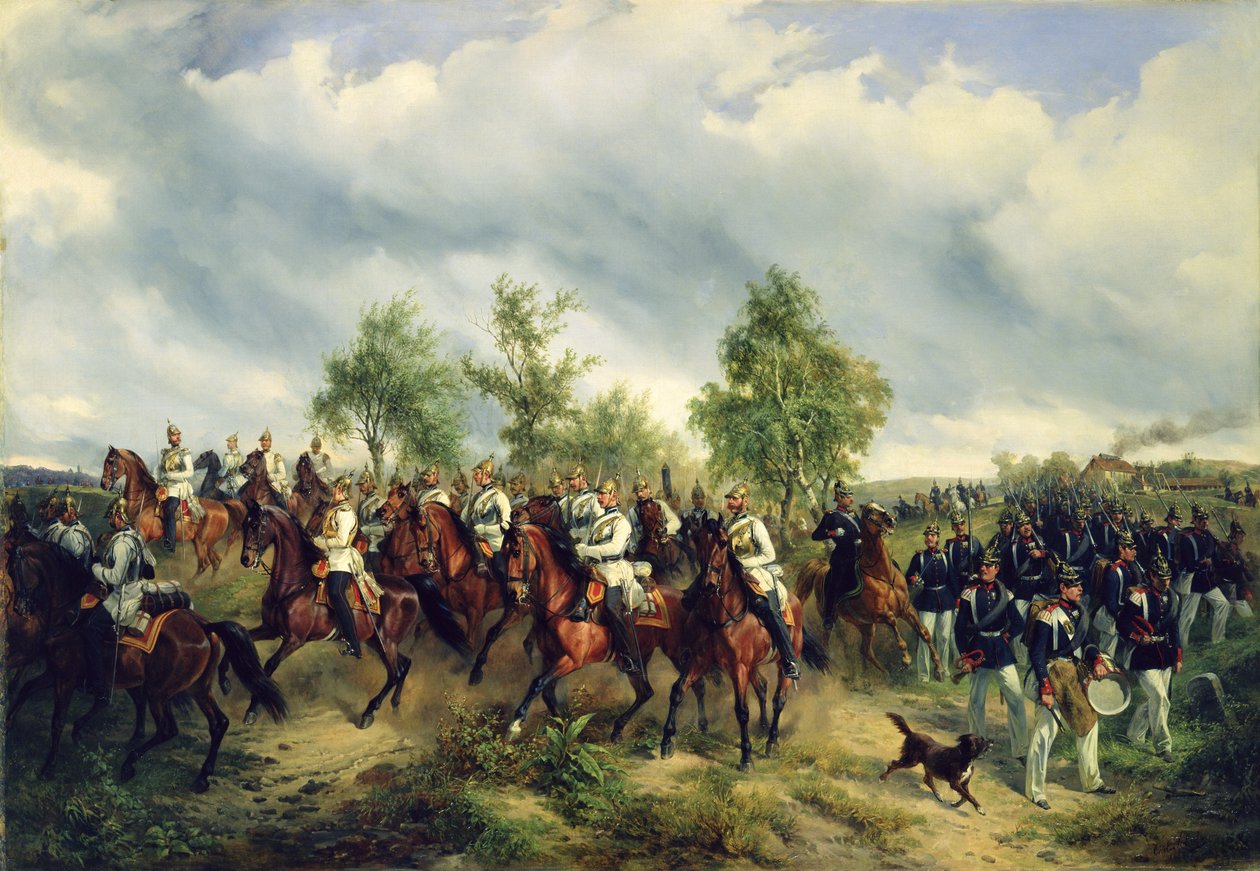 Pruská jízda na výpravě od Carl Friedrich Schulz