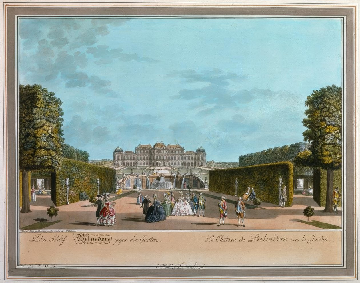 Vídeň, Horní Belvedere / Schütz od Carl Schütz