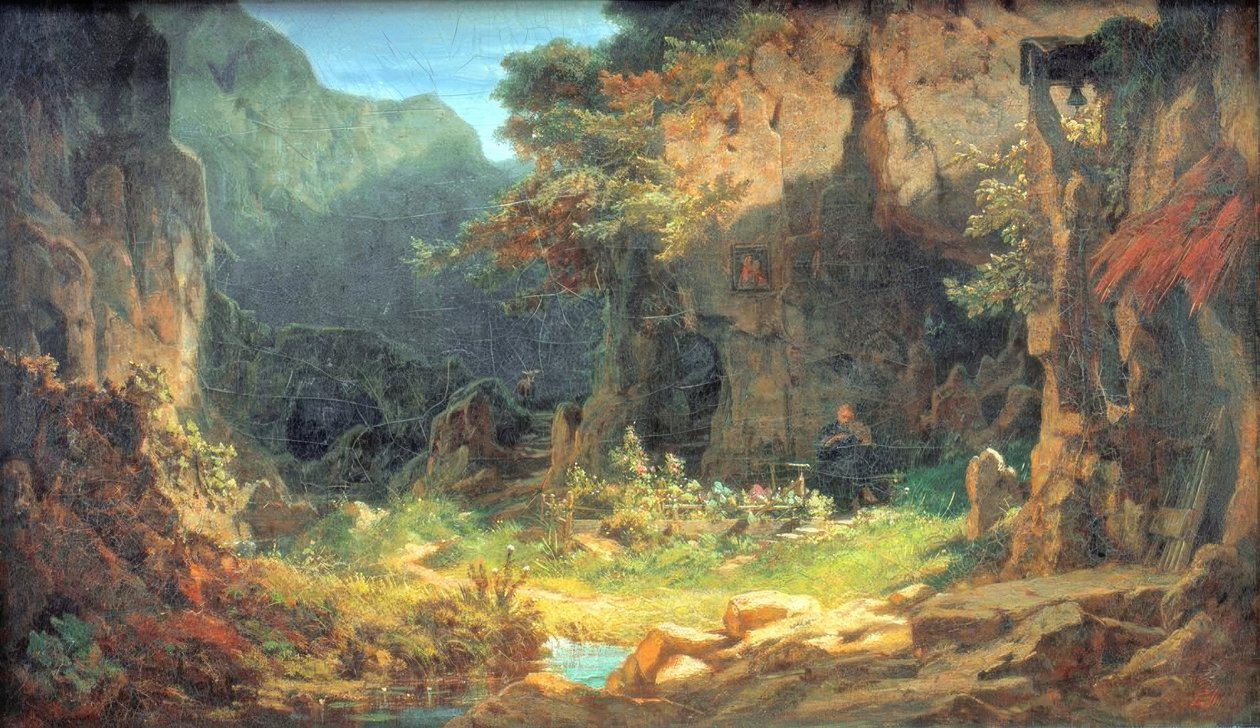 Housle poustevník od Carl Spitzweg