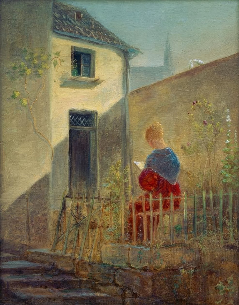 Na domácí zahradě od Carl Spitzweg