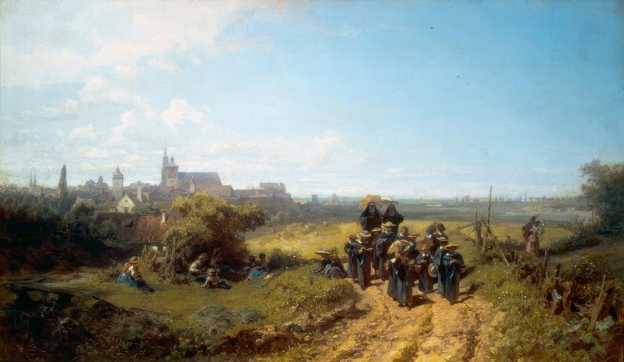 Institutsspaziergang od Carl Spitzweg