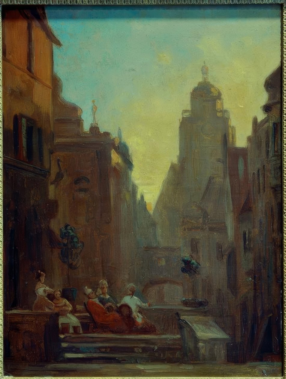 Povídání z čapí lékárny od Carl Spitzweg