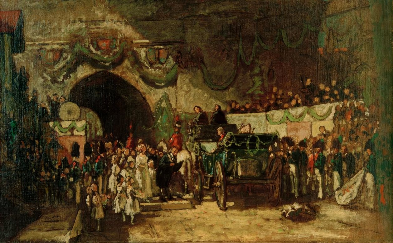 Klidný Ankunft od Carl Spitzweg