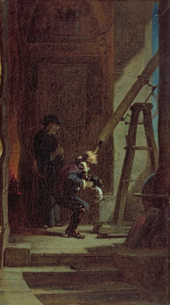 The Stargazer, kolem roku 1863 od Carl Spitzweg