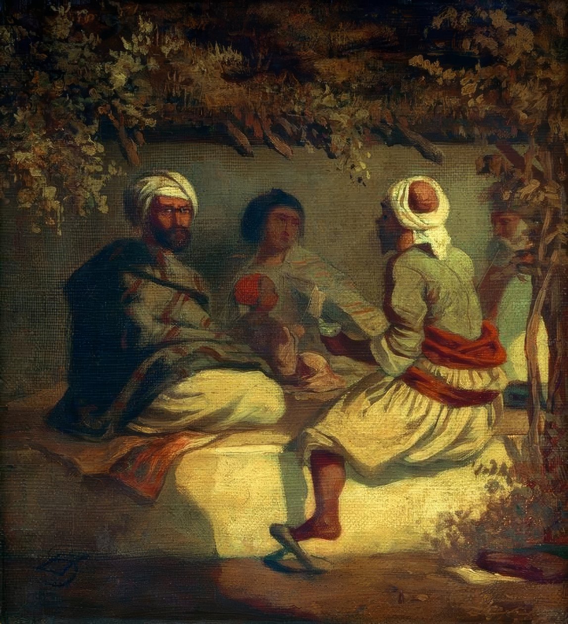 Turci v altánku od Carl Spitzweg