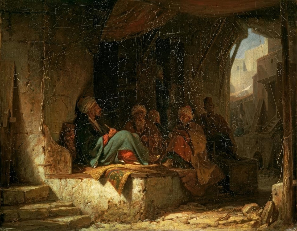Turecká kavárna od Carl Spitzweg