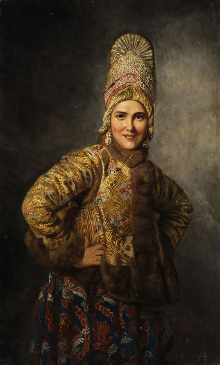 Ruská bojarová nevěsta od Karl Gottlieb Wenig