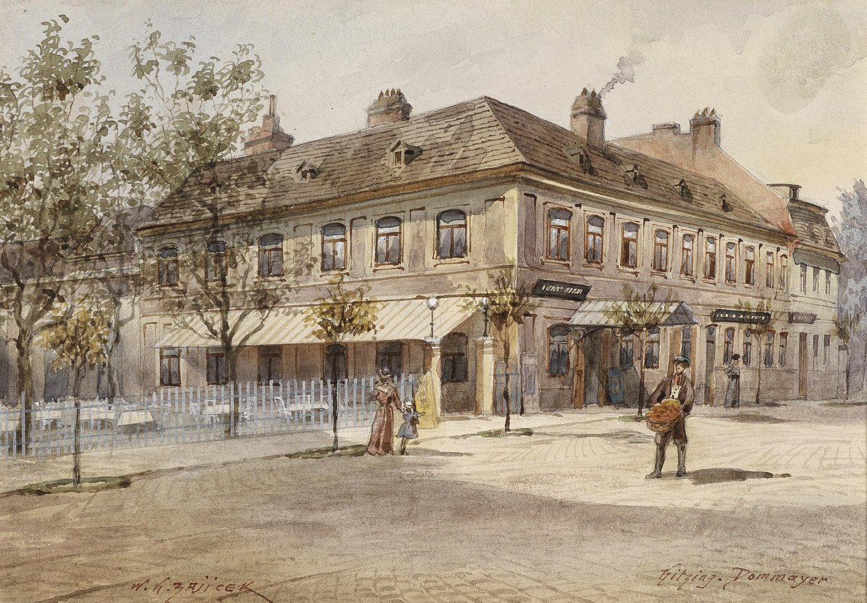 Casino Dommayer v Hietzing od Carl Wenzel Zajicek