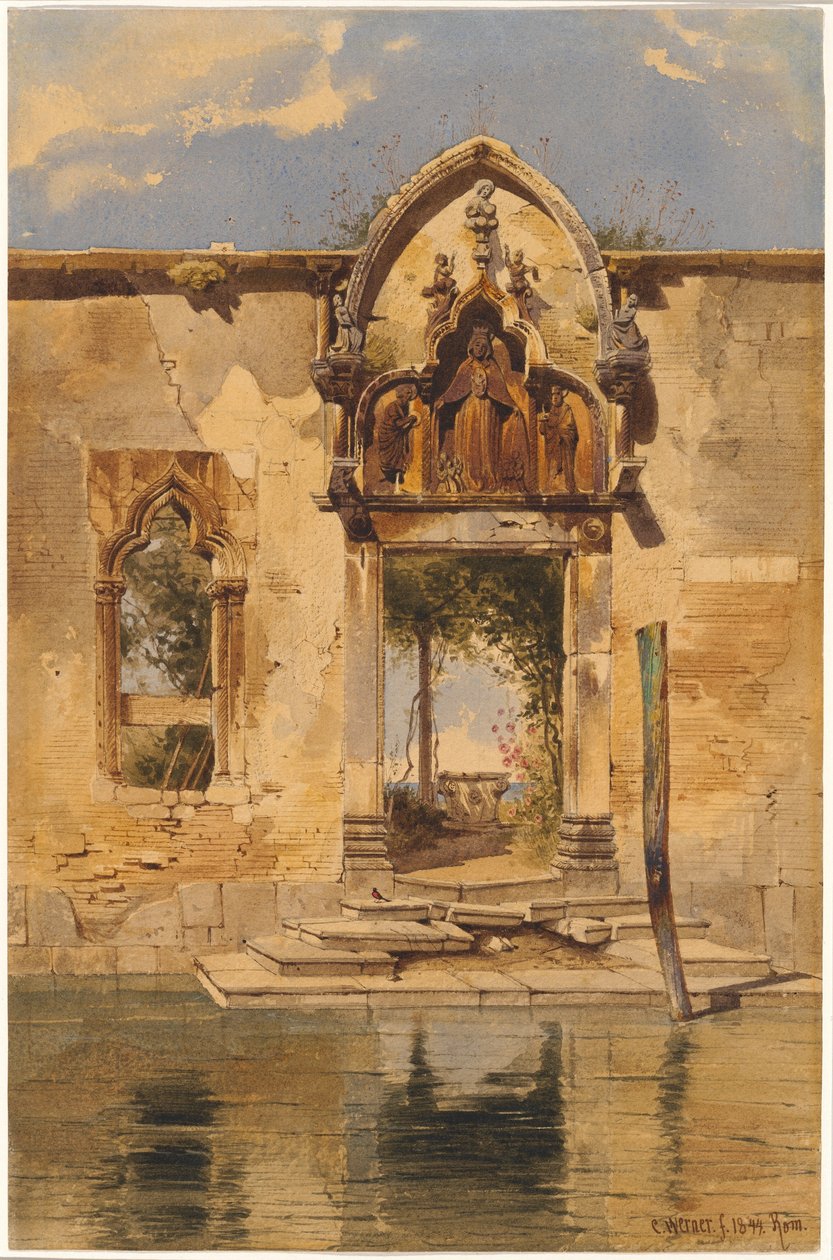 Portál Madonna della Misericordia z kanálu od Carl Friedrich Heinrich Werner