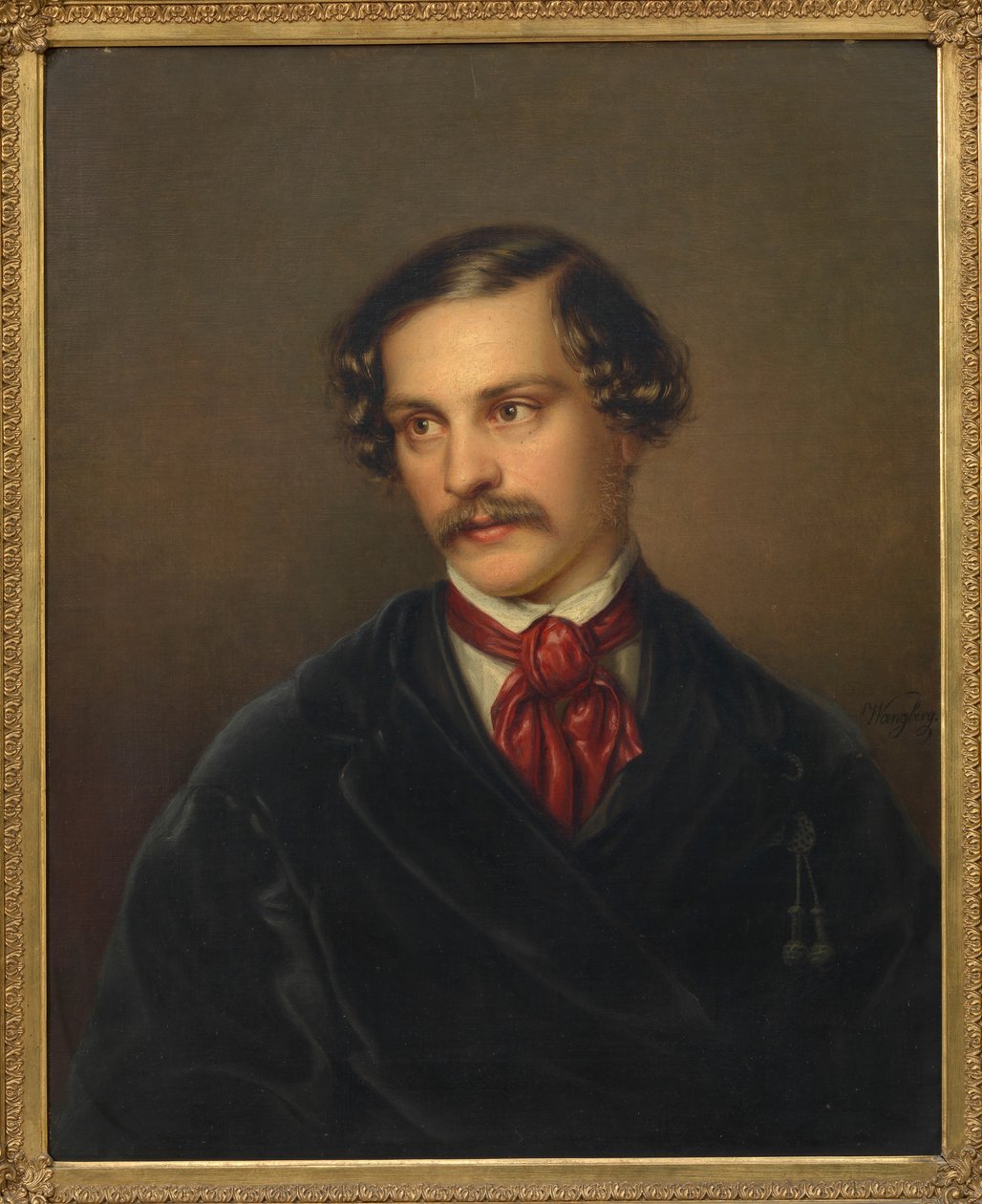 Portrét dramatika a skladatele Alexandra Baumanna 1814-1857, cca 1845. od Carl Adolph Wangberg