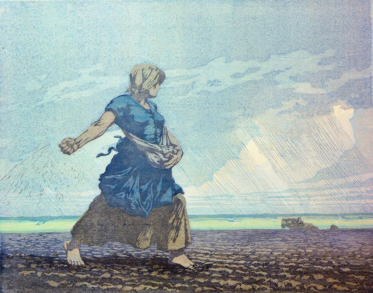 Výsevní žena od Carl Alexander Brendel