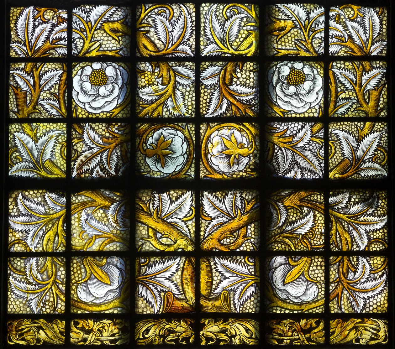Foliate Quarries, 1884 (vitráže) od Carl Almquist