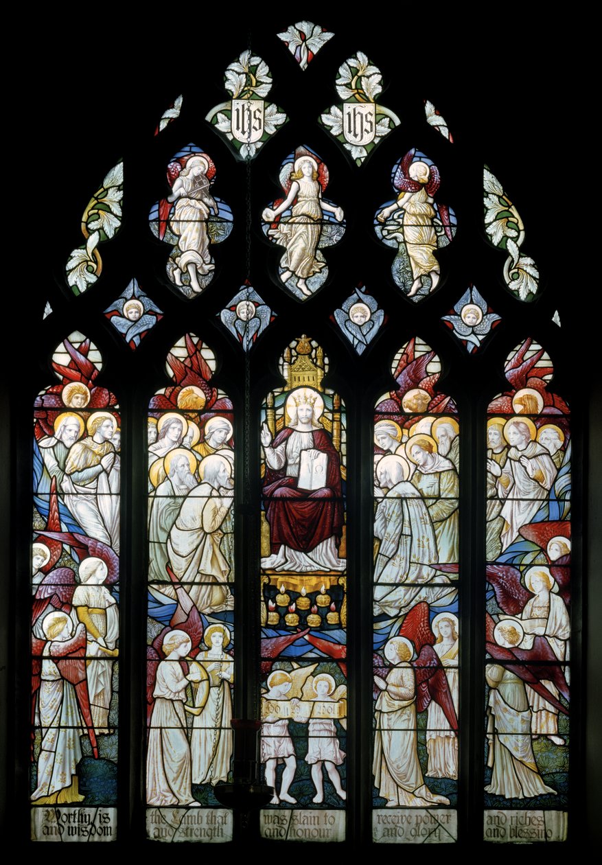 Latchford, Christchurch, Shrigley & Hunt (1873-1982), Carl Almquist, Kristus ve slávě uctívaný anděly, 1887 od Carl Almquist