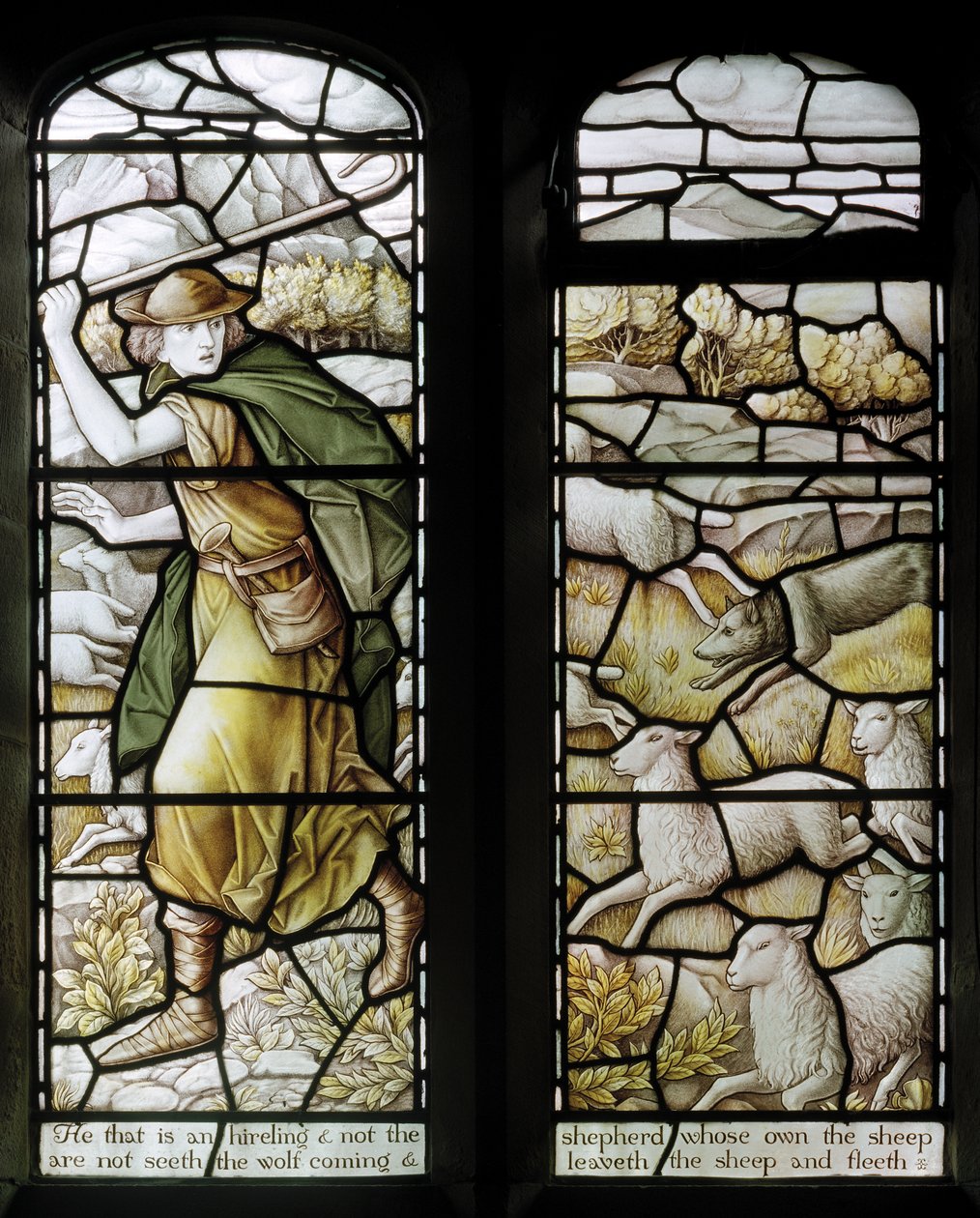 Over Wyresdale, Christ Church, Shrigley & Hunt (1873-1982), Carl Almquist, The Shepherds Church, Shepherding, Sheep, 18 od Carl Almquist