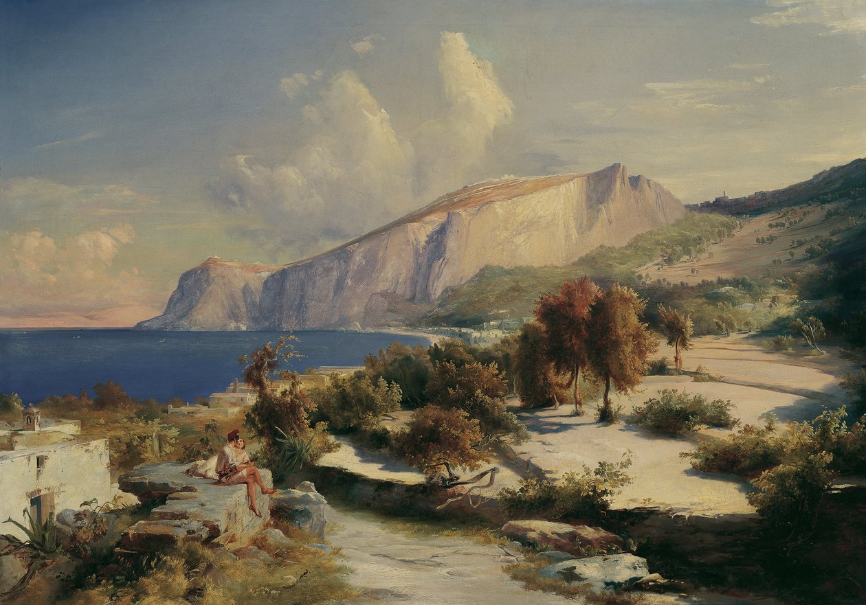 Odpoledne na Capri od Carl Blechen