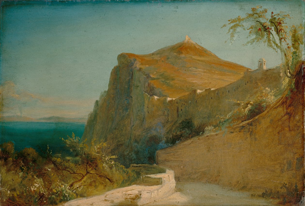 Tiberiova skála, Capri od Carl Blechen