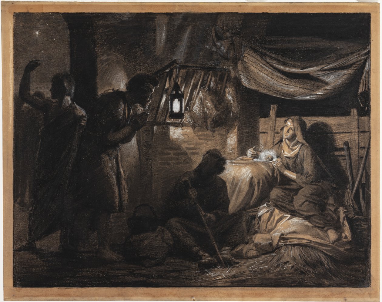 Klanění pastýřů od Carl Bloch
