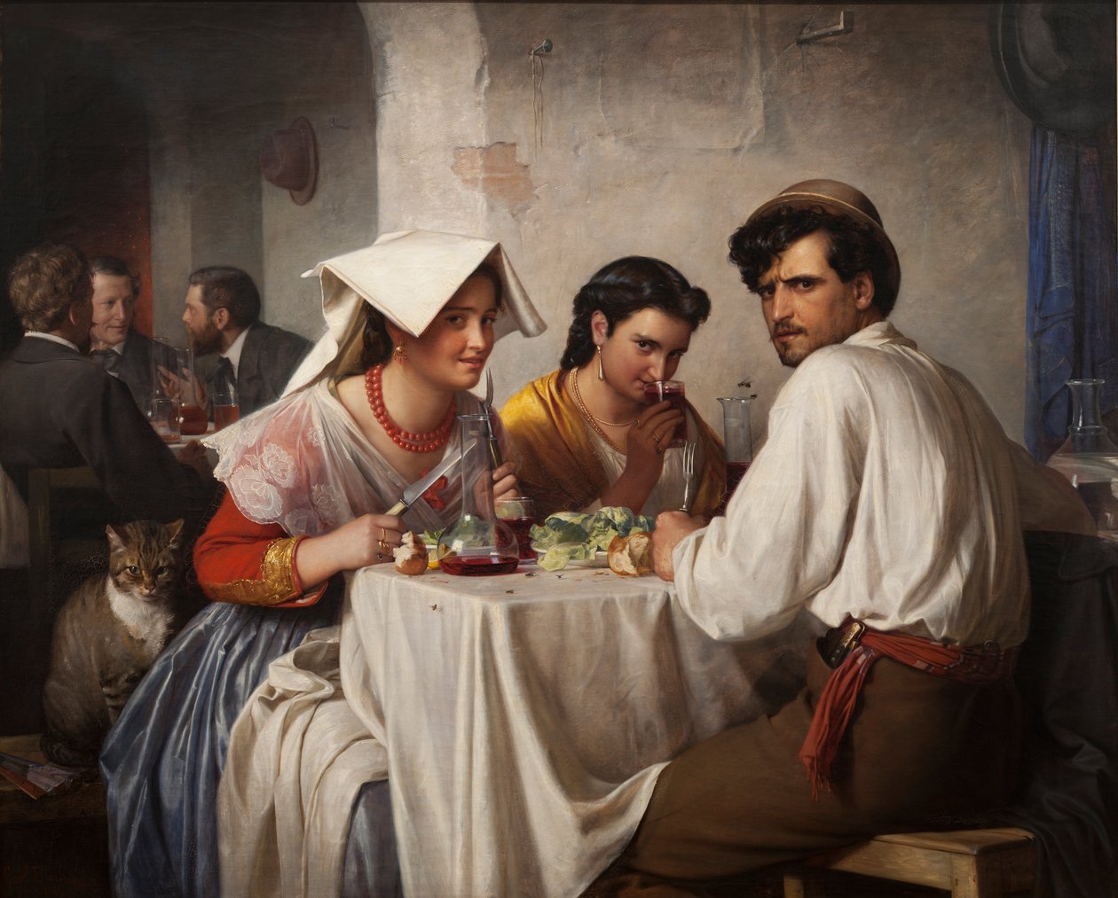 V římské Osterii od Carl Bloch