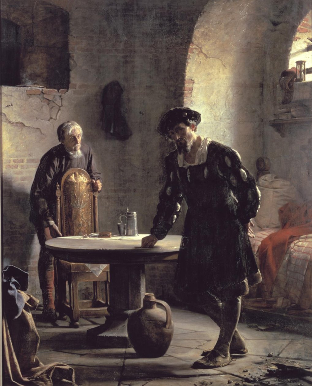 Ve vězení král Kristián II od Carl Bloch