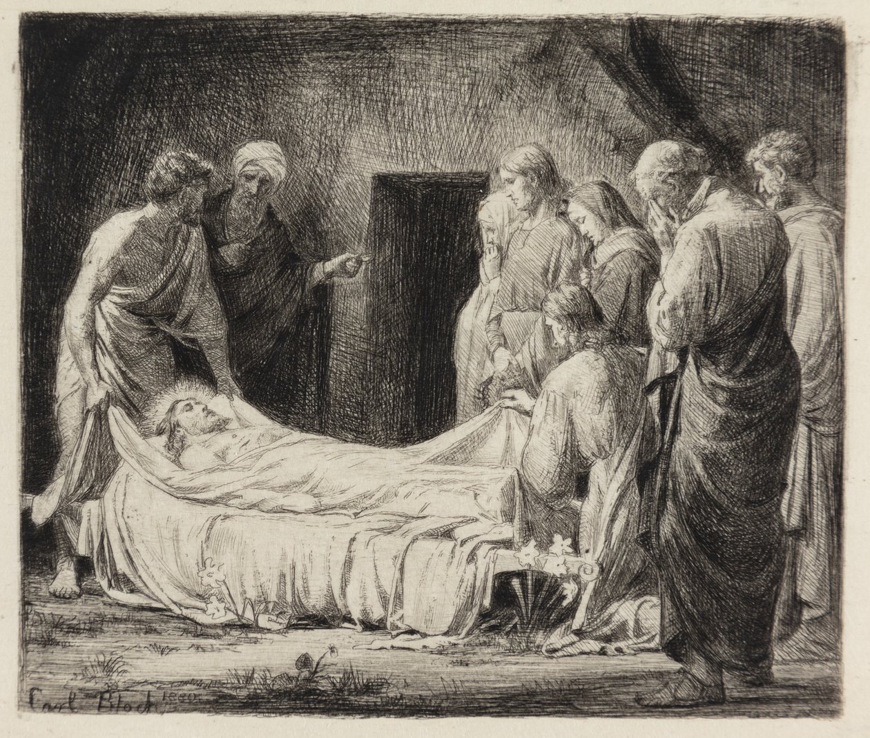 Pohřeb Krista od Carl Bloch