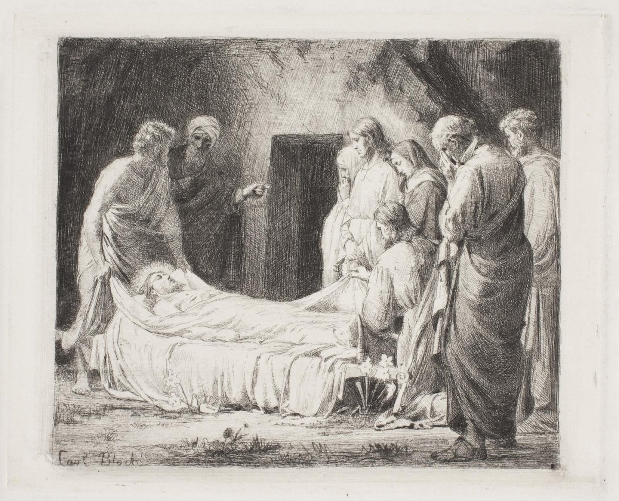 Pohřeb Krista od Carl Bloch