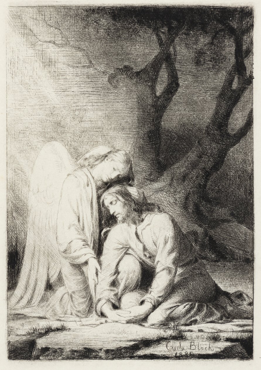 Kristus v Getsemanech od Carl Bloch