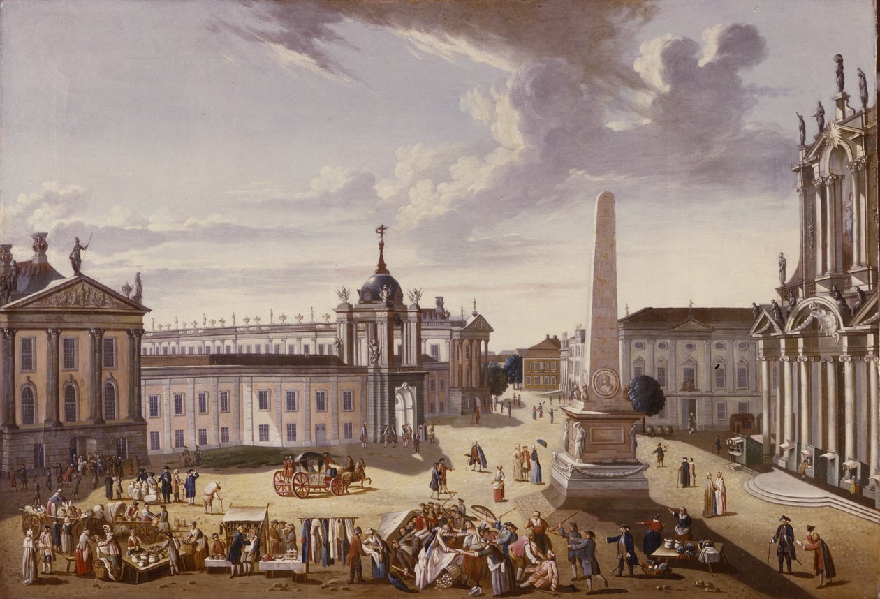 Pohled na radnici, 1772 (viz také 330437) od Carl Christian Baron